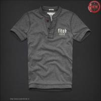 heren abercrombie and fitch henley tee korte t-shirt 1892 grijs Almere Stad Shop uak1x806